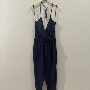 Lulu's Deep Blue Jumpsuit